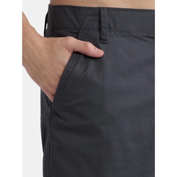 George Men's & Big Men's Messenger Cargo Shorts, 14" Inseam, Size 42, Gray Wash - Picture 3 of 5